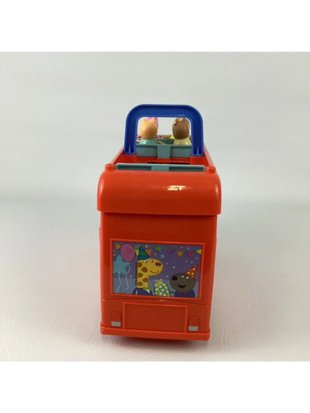 Hasbro Peppa Pig 2-in-1 Party Bus Playset Figures Accessories Near Complete 99%
